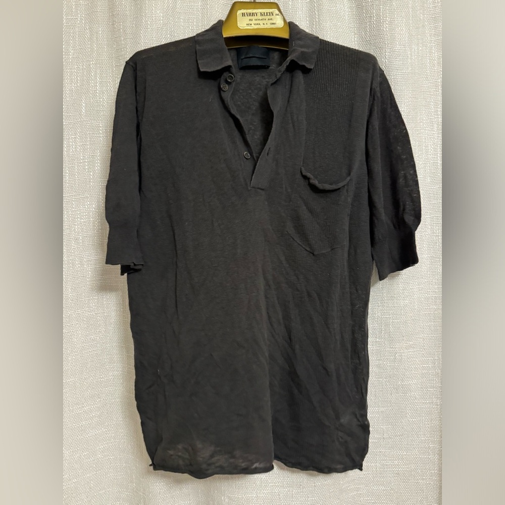 Diesel Black Gold Textured Polo Shirt